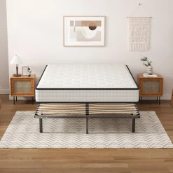Ensemble Matelas en mousse + Sommier à Lattes 140x190cm, Epaisseur du Matelas 22cm><noscript><img width=