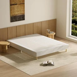 Ensemble Matelas en Mousse 160x200 cm+Sommier tapissier volige,9 Pieds Inclus,ensemble matelas et sommier><noscript><img width=
