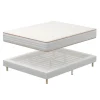 Ensemble Matelas en Mousse+ Lit Sommier Tapissier Déco 140x190cm, Epaisseur du Matelas 18cm>Teeno Best