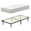 Ensemble Matelas en mousse + Sommier à Lattes 90x190cm, Epaisseur du Matelas 18 cm>Teeno New