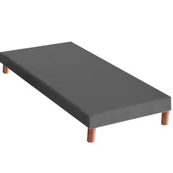 Idliterie Ensemble matelas mémoire forme sommier gris 90x190* Ensemble Sommier Et Matelas