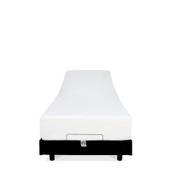 Bellecour Ensemble Matelas Mousse Accueil Mémoire de forme + Sommier électrique Flex 90x200 cm* Ensemble Sommier Et Matelas