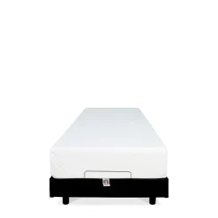 Bellecour Ensemble Matelas Mousse Accueil Mémoire de forme + Sommier électrique Flex 90x200 cm* Ensemble Sommier Et Matelas