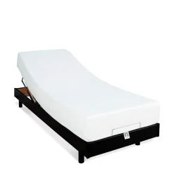 Ensemble Matelas Mousse Accueil Mémoire de forme + Sommier électrique Flex 70x200 cm>Bellecour Clearance