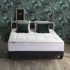 Ensemble matelas ressort 7 zones mémoire forme sommier 2x90x200><noscript><img width=