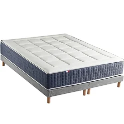 Ensemble matelas ressort 7 zones et mémoire forme sommier 2x80x200>Idliterie Clearance