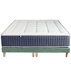 Idliterie Ensemble matelas ressort 7 zones et mémoire forme sommier 2x90x200* Ensemble Sommier Et Matelas