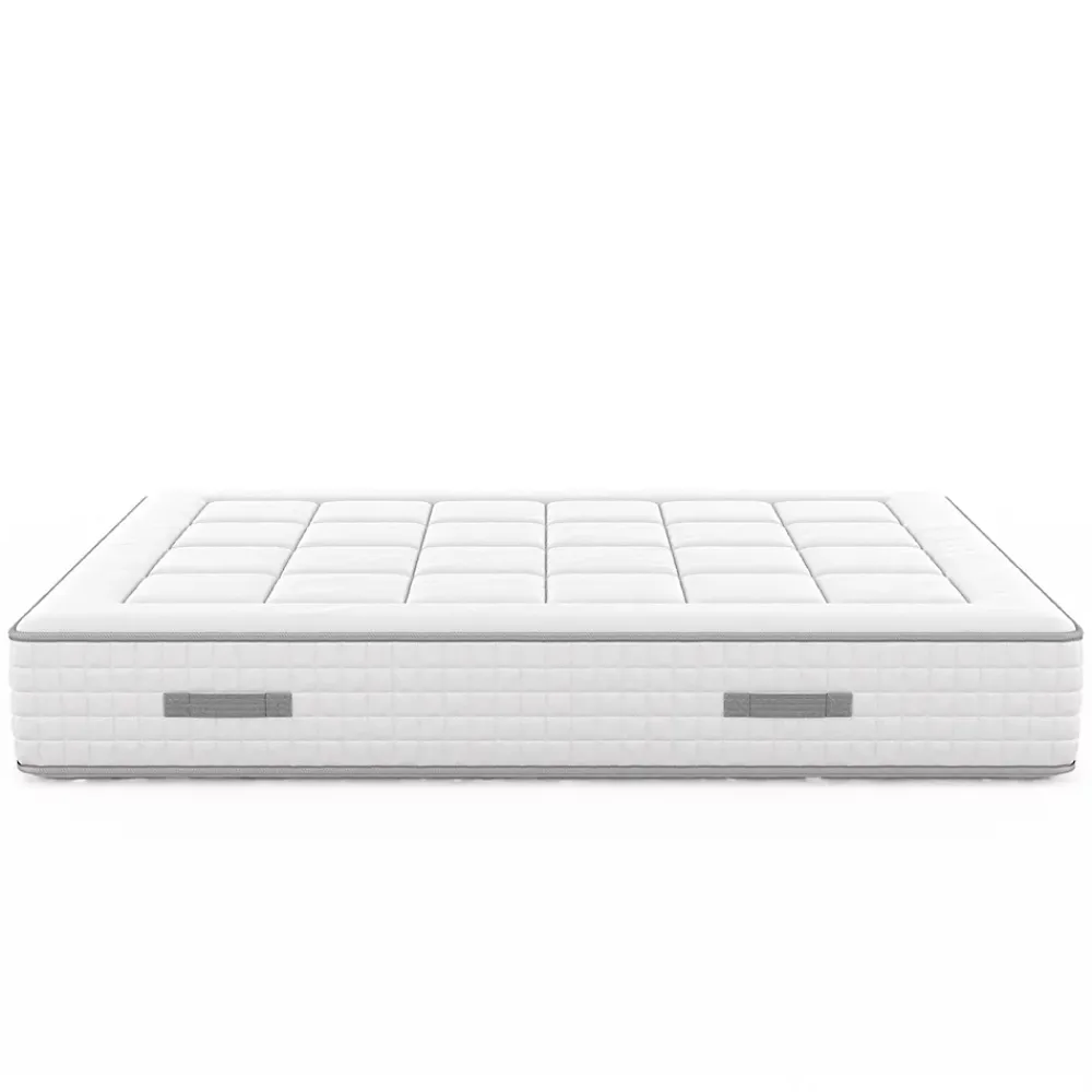 Idliterie Ensemble matelas ressorts 7 zones PALACIO + sommier en kit beige lattes flexibles 140x200* Ensemble Sommier Et Matelas
