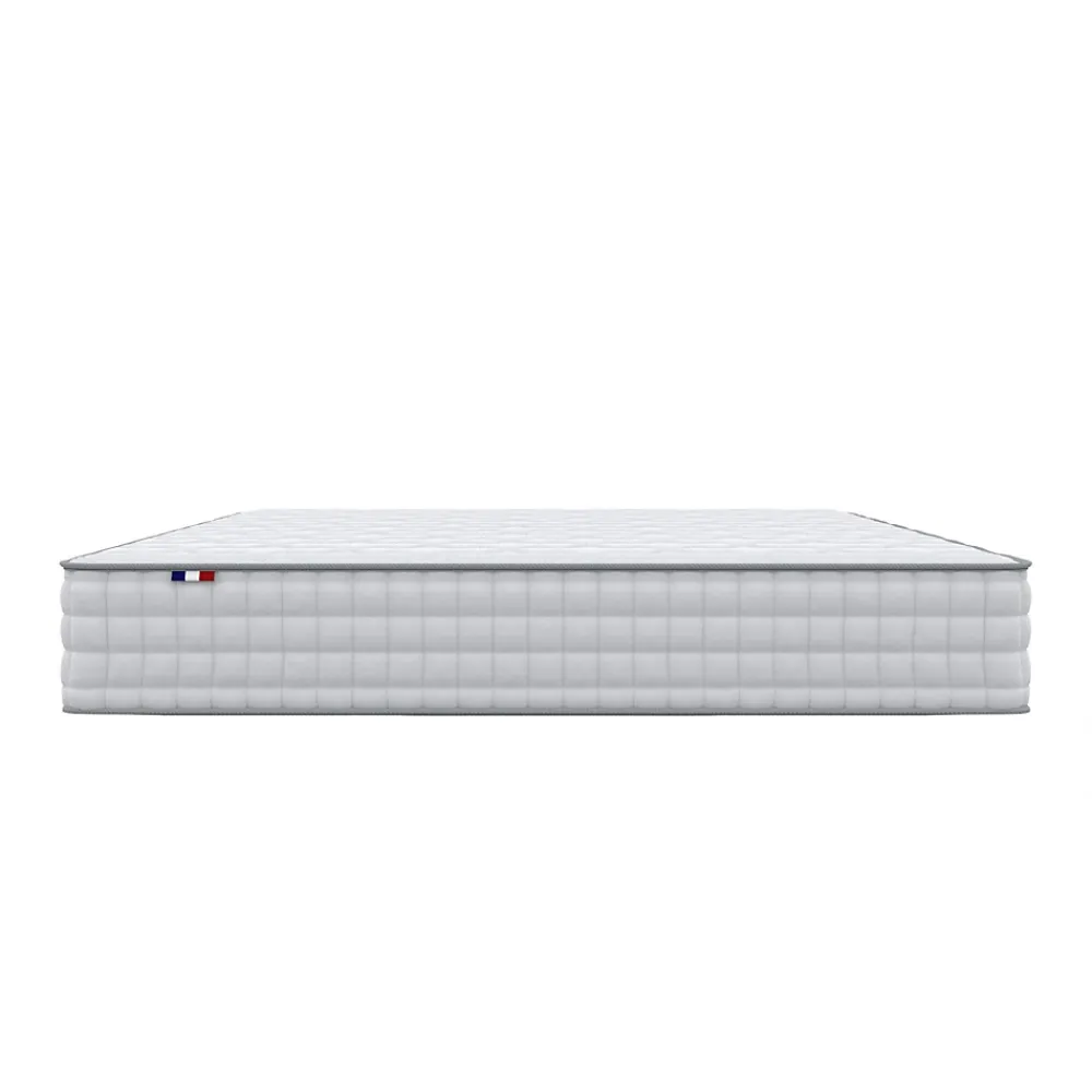 Idliterie Ensemble matelas ressorts ASTRE + sommier kit gris à lattes flexibles 160x200* Ensemble Sommier Et Matelas