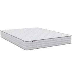Idliterie Ensemble matelas ressorts ASTRE + sommier kit gris à lattes flexibles 160x200* Ensemble Sommier Et Matelas