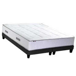 Idliterie Ensemble matelas ressorts 7 zones sommier 2x80x200* Ensemble Sommier Et Matelas