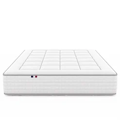 Idliterie Ensemble matelas ressorts 7 zones PALACIO + sommier en kit beige lattes flexibles 160x200* Ensemble Sommier Et Matelas