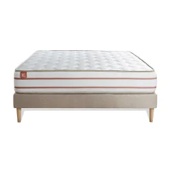 Ensemble Mémoire de forme de confort Très ferme avec sommier tapissier><noscript><img width=