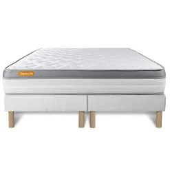 Sept Nuits Ensemble Mémoire de forme de confort Ferme avec sommier tapissier* Ensemble Sommier Et Matelas