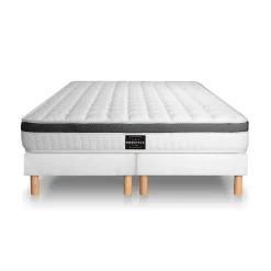 Ensemble Mémoire de forme de confort Ferme avec sommier tapissier><noscript><img width=