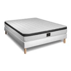 Ensemble Mémoire de forme de confort Ferme avec sommier kit>Prestige Literie