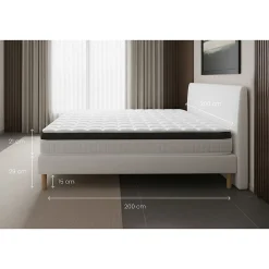 Ensemble Mémoire de forme de confort Ferme avec sommier kit><noscript><img width=