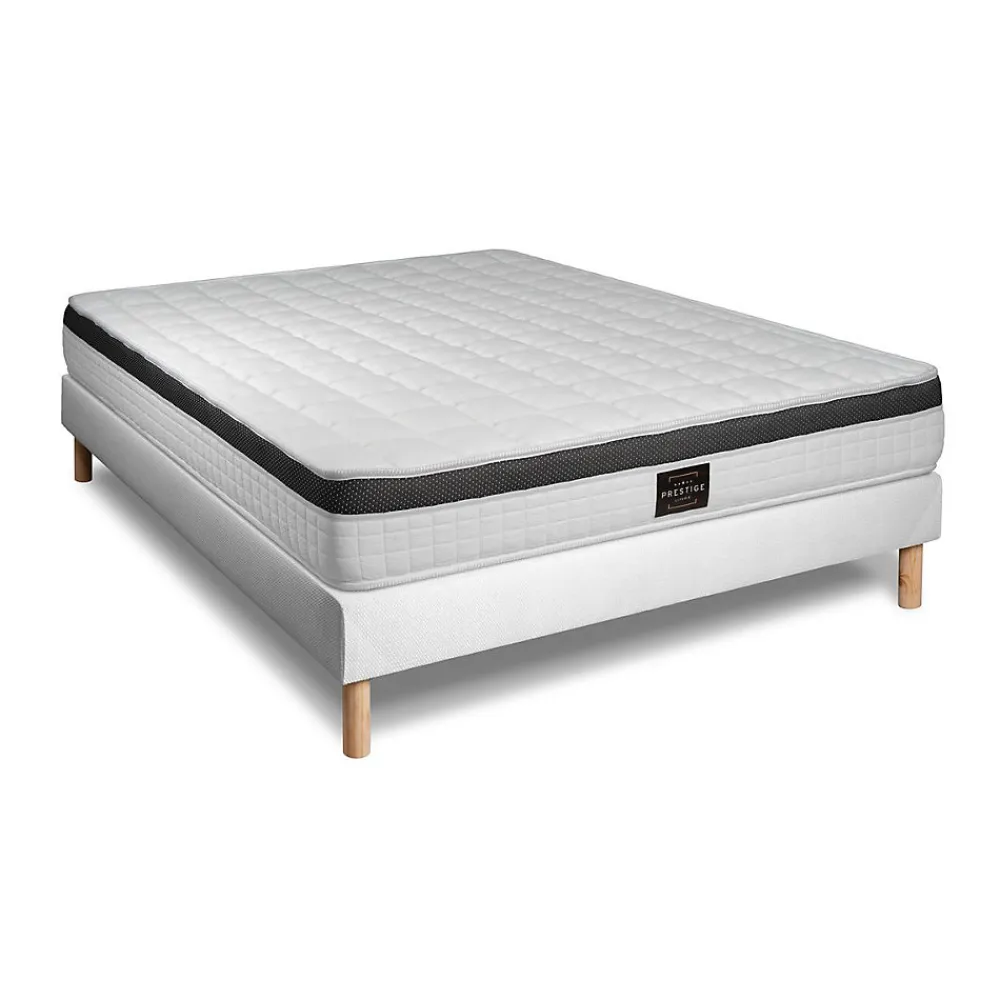 Prestige Literie Ensemble Mémoire de forme de confort Ferme avec sommier kit* Ensemble Sommier Et Matelas