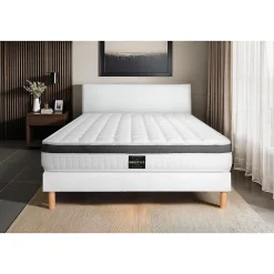 Prestige Literie Ensemble Mémoire de forme de confort Ferme avec sommier kit* Ensemble Sommier Et Matelas