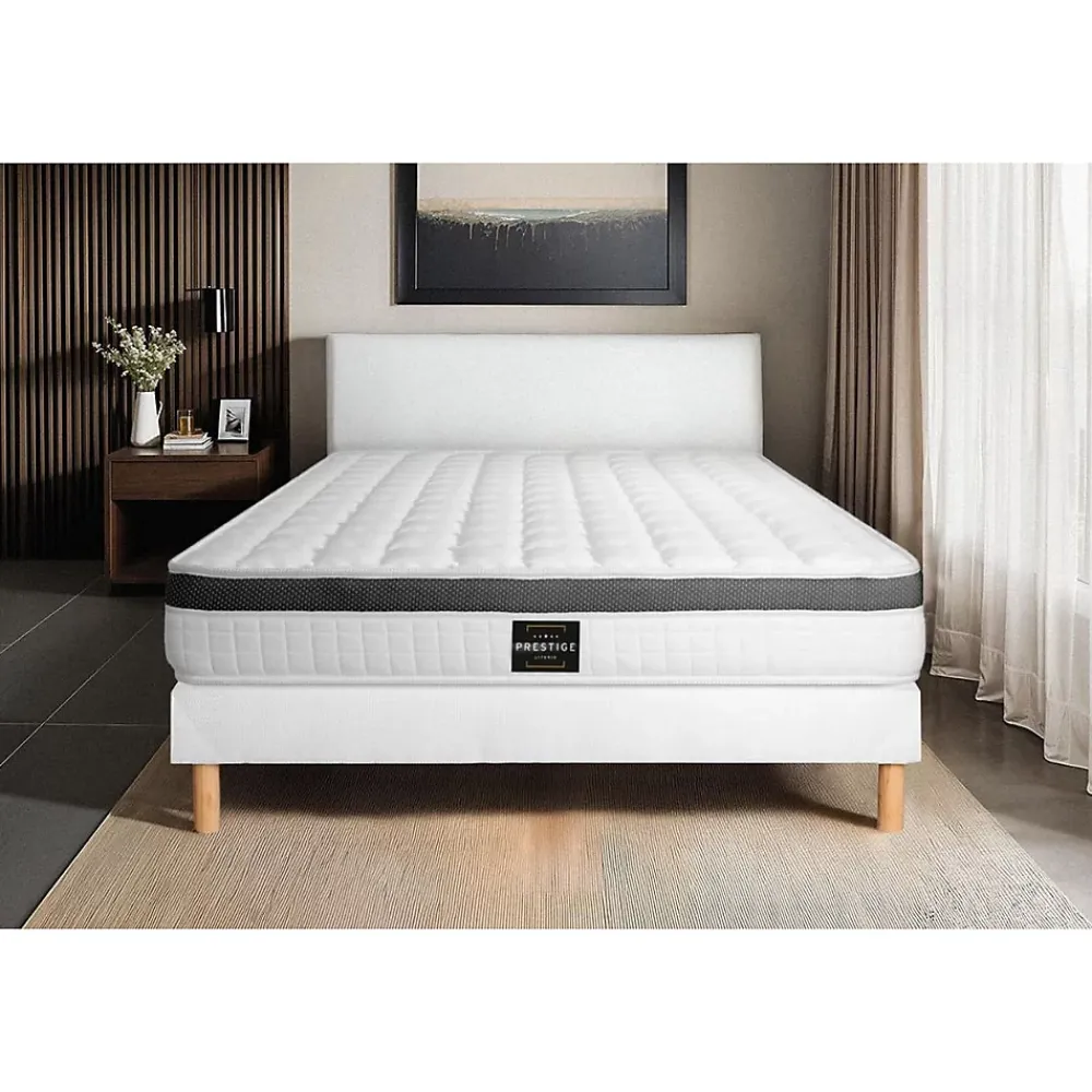 Prestige Literie Ensemble Mémoire de forme de confort Ferme avec sommier kit* Ensemble Sommier Et Matelas