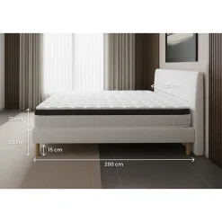 Prestige Literie Ensemble Mémoire de forme de confort Ferme avec sommier kit* Ensemble Sommier Et Matelas