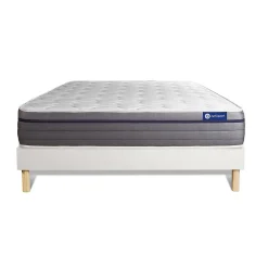 Actisom Ensemble Mémoire de forme de confort Equilibré avec sommier kit* Ensemble Sommier Et Matelas