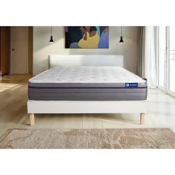 Actisom Ensemble Mémoire de forme de confort Equilibré avec sommier kit* Ensemble Sommier Et Matelas