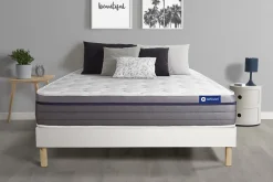 Actisom Ensemble Mémoire de forme de confort Equilibré avec sommier kit* Ensemble Sommier Et Matelas