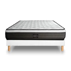 Ensemble Mémoire de forme de confort Ferme avec sommier kit><noscript><img width=