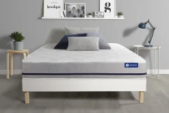 Actisom Ensemble Mémoire de forme de confort Mi-ferme avec sommier kit* Ensemble Sommier Et Matelas