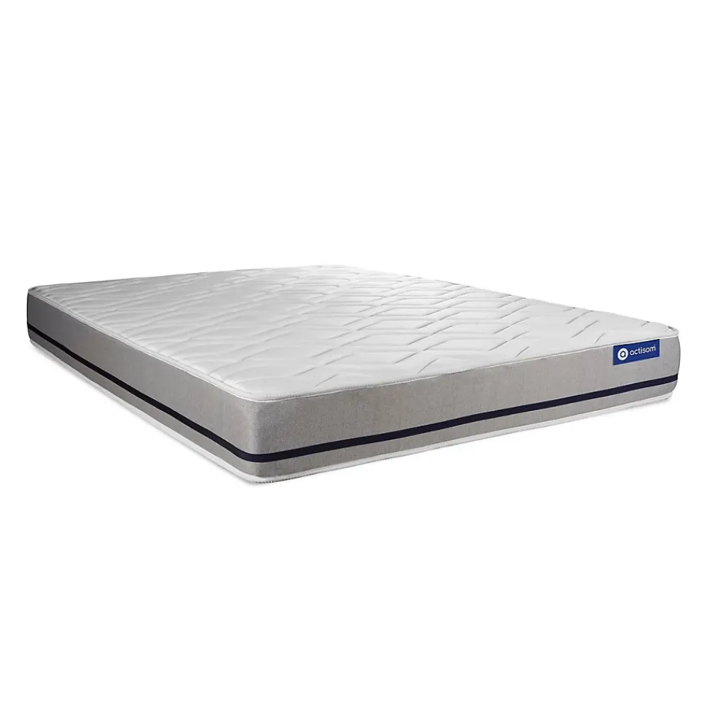 Actisom Ensemble Mémoire de forme de confort Mi-ferme avec sommier kit* Ensemble Sommier Et Matelas