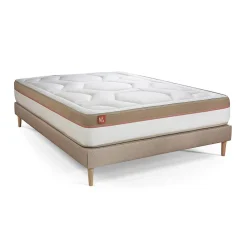 Ensemble Mémoire de forme de confort Ferme avec sommier tapissier>Marmottes & Co Online