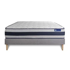 Ensemble Mémoire de forme de confort Ferme avec sommier kit><noscript><img width=