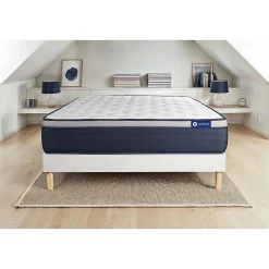Ensemble Mémoire de forme de confort Ferme avec sommier kit>Actisom Outlet