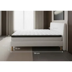 Prestige Literie Ensemble Mémoire de forme de confort Ferme avec sommier tapissier* Ensemble Sommier Et Matelas