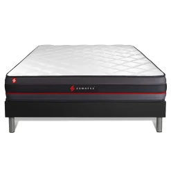 Somness Ensemble Mémoire de forme de confort Ferme avec sommier kit* Ensemble Sommier Et Matelas