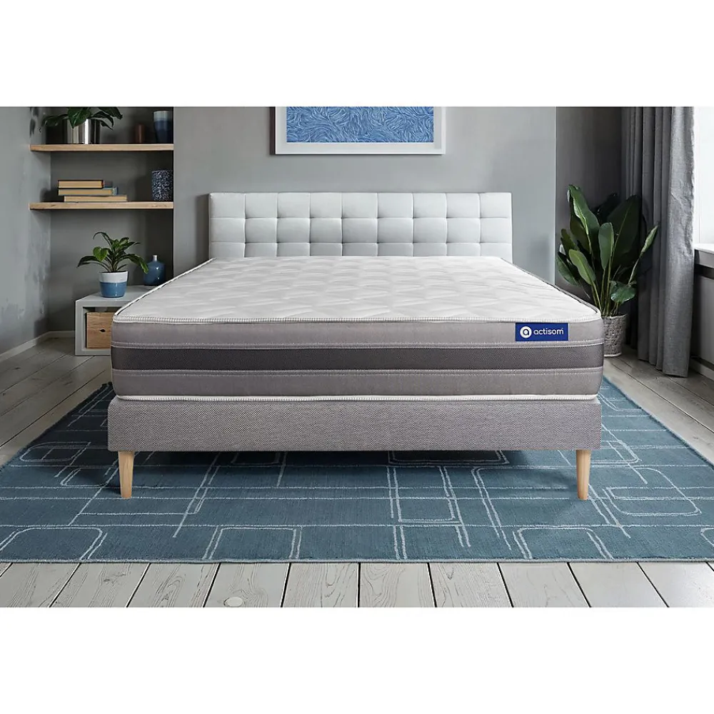 Ensemble Mémoire de forme de confort Mi-ferme avec sommier kit>Actisom Clearance