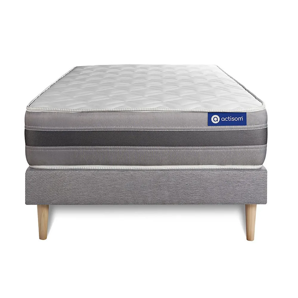 Ensemble Mémoire de forme de confort Mi-ferme avec sommier kit>Actisom Clearance