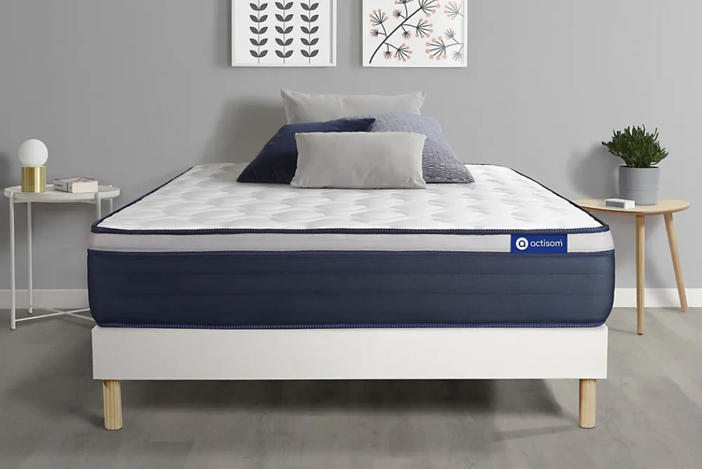 Ensemble Mémoire de forme de confort Ferme avec sommier kit>Actisom Outlet