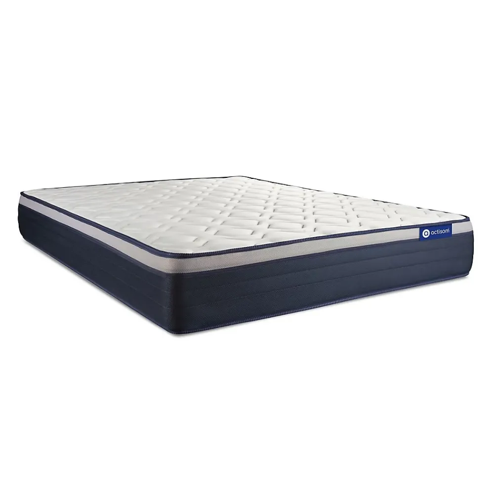 Actisom Ensemble Mémoire de forme de confort Ferme avec sommier kit* Ensemble Sommier Et Matelas