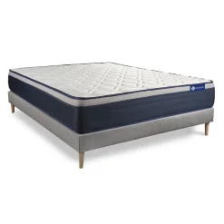 Actisom Ensemble Mémoire de forme de confort Ferme avec sommier kit* Ensemble Sommier Et Matelas