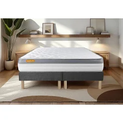 Sept Nuits Ensemble Mémoire de forme de confort Ferme avec sommier tapissier* Ensemble Sommier Et Matelas