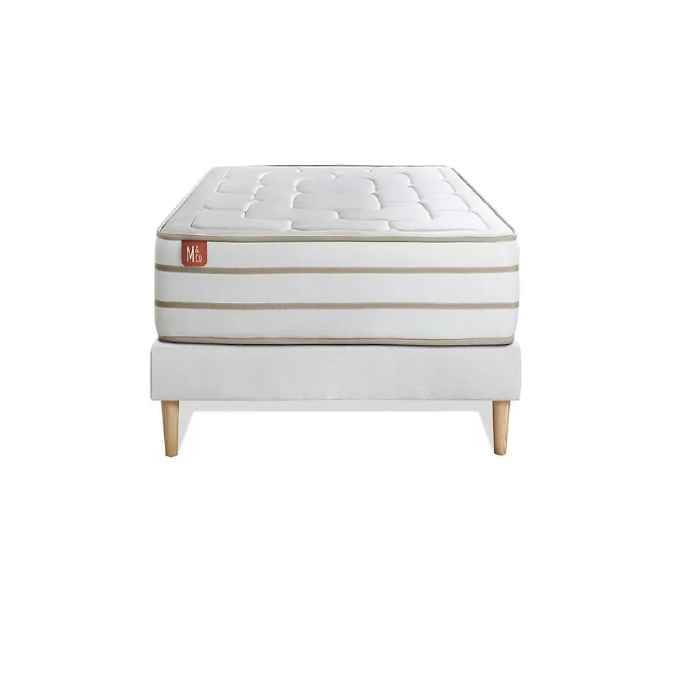 Ensemble Mémoire de forme de confort Equilibré avec sommier tapissier>Marmottes & Co Hot