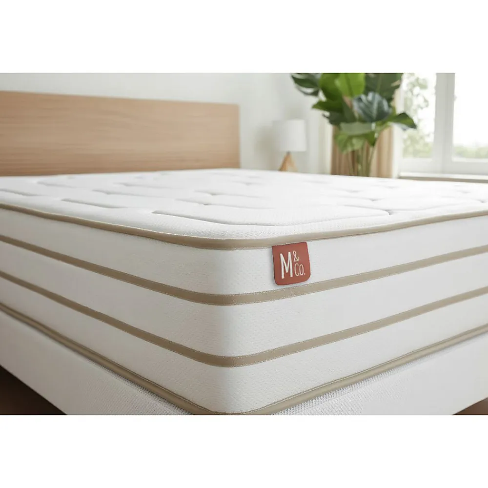 Ensemble Mémoire de forme de confort Equilibré avec sommier tapissier>Marmottes & Co Hot