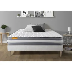 Ensemble Mémoire de forme de confort Ferme avec sommier kit>Sept Nuits Outlet