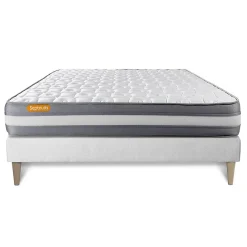 Ensemble Mémoire de forme de confort Ferme avec sommier kit>Sept Nuits Outlet