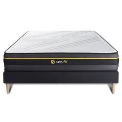 Sleepfit Ensemble Mémoire de forme de confort Ferme avec sommier kit* Ensemble Sommier Et Matelas
