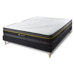 Sleepfit Ensemble Mémoire de forme de confort Ferme avec sommier kit* Ensemble Sommier Et Matelas