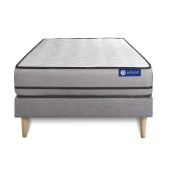 Actisom Ensemble Mémoire de forme de confort Très ferme avec sommier kit* Ensemble Sommier Et Matelas