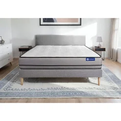 Actisom Ensemble Mémoire de forme de confort Très ferme avec sommier kit* Ensemble Sommier Et Matelas